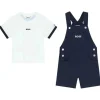 Hugo Boss Baby - macacão e camiseta menino, azul marinho e branco