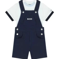 Hugo Boss Baby - macacão e camiseta menino, azul marinho e branco