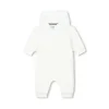 Hugo Boss Baby - Macacão Teddy Fleece Branco com Capuz