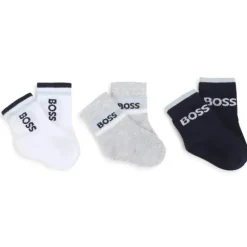 Hugo Boss Baby - Meias Menino 3Pk Azul Marinho