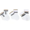 Hugo Boss Baby - Meias 3Pk Branco e Bege