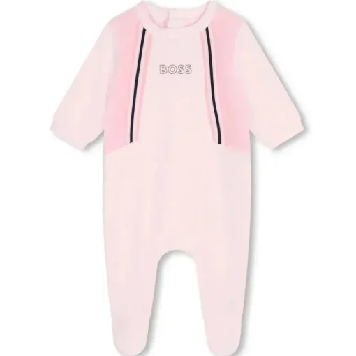 Hugo Boss Baby - Menina Manga Longa Footie, Rosa