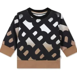 Hugo Boss Baby - Moletom Allover B Monogram, Preto/Bege
