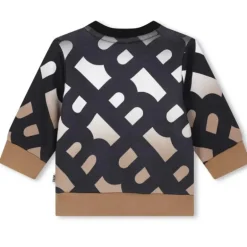 Hugo Boss Baby - Moletom Allover B Monogram, Preto/Bege