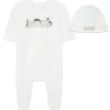 Hugo Boss Baby - Pijama e gorro Boss Boys, branco