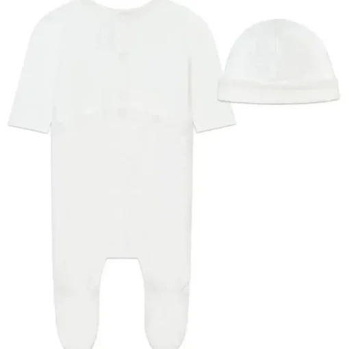 Hugo Boss Baby - Pijama e gorro Boss Boys, branco