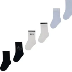 Hugo Boss Baby - 3Pk White & Blue Socks