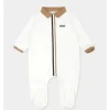 Hugo Boss Baby - Polo Footie, Branco/Bege