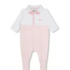 Hugo Boss Baby - Polo Footie Girl, Branco E Rosa Claro