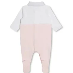 Hugo Boss Baby - Polo Footie Girl, Branco E Rosa Claro