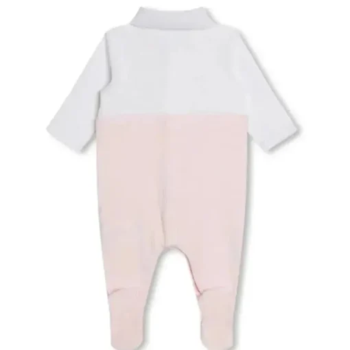 Hugo Boss Baby - Polo Footie Girl, Branco E Rosa Claro