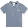Hugo Boss Baby - Polo Piquet Manga Curta, Azul