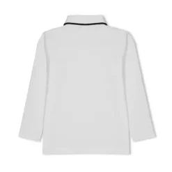 Hugo Boss Baby - Polo Piquet Manga Longa, Branco