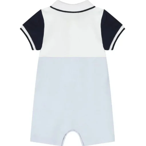 Hugo Boss Baby - Polo Pique Overall Pale Blue