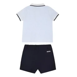 Hugo Boss Baby - Set Polo + Shorts Set, Pale Blue