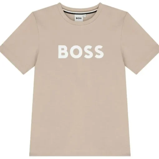 Hugo Boss Baby - Short Sleeves Tee-Shirt Boy Stone
