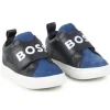 Hugo Boss Baby - Tênis Com Logotipo Elástico, Azul Marinho