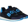 Hugo Boss Baby - Tênis elástico com logotipo para meninos, azul marinho
