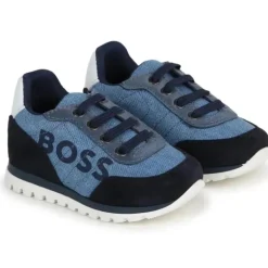 Hugo Boss Baby - Tênis jeans menino, azul marinho