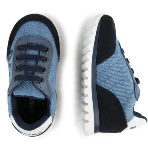Hugo Boss Baby - Tênis jeans menino, azul marinho
