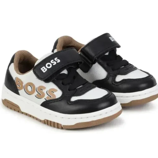 Hugo Boss Baby - Tênis Menino, Preto/Bege