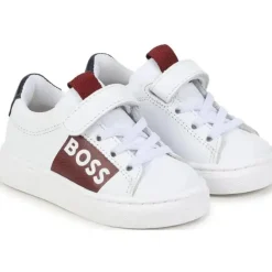 Hugo Boss Baby - Tênis menino âmbar branco com velcro