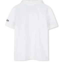 Hugo Boss Baby - Tricolor Short Sleeve Polo White