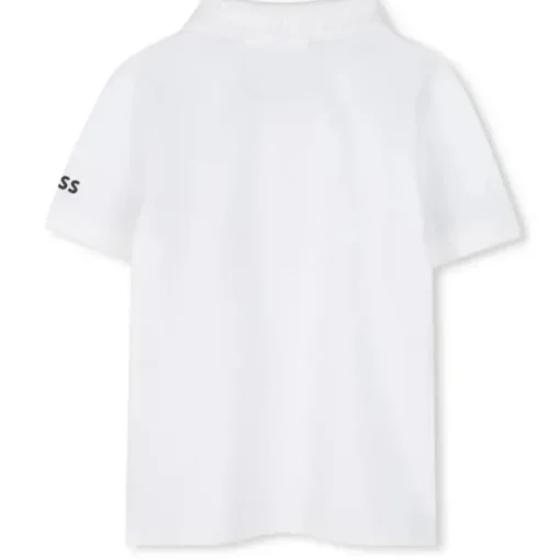Hugo Boss Baby - Tricolor Short Sleeve Polo White
