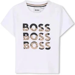 Hugo Boss Baby - Unisex Short Sleeves Tee-Shirt, White