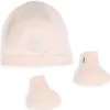 Hugo Boss Boss - Conjunto de gorro e botinhas de malha, rosa
