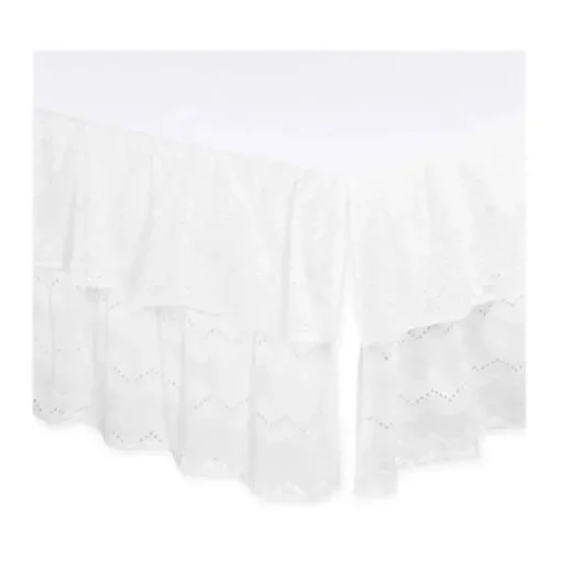 Ilhós Farallon Dust Ruffles, Floral Branco