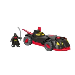 Imaginext DC Super Friends, Ninja Armor Batmobile, Preto/Vermelho