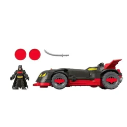 Imaginext DC Super Friends, Ninja Armor Batmobile, Preto/Vermelho