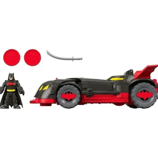 Imaginext DC Super Friends, Ninja Armor Batmobile, Preto/Vermelho
