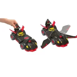 Imaginext DC Super Friends, Ninja Armor Batmobile, Preto/Vermelho