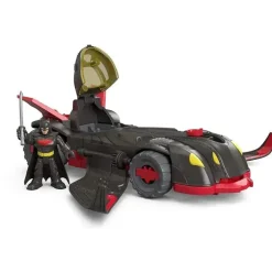 Imaginext DC Super Friends, Ninja Armor Batmobile, Preto/Vermelho