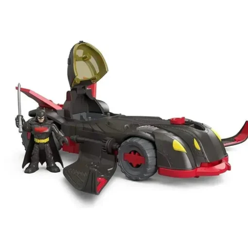 Imaginext DC Super Friends, Ninja Armor Batmobile, Preto/Vermelho