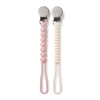 Infantino - All-In-One Pacigrip Silicone Holder 2Pk, Dusty Rose
