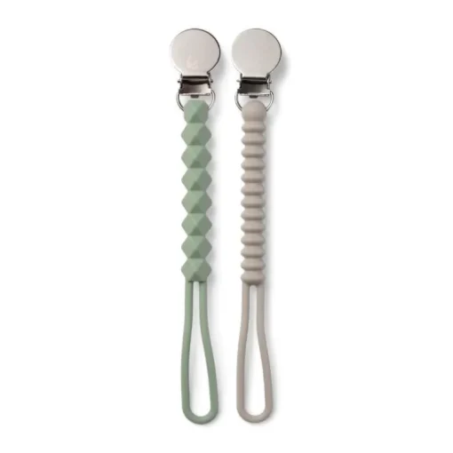 Infantino - All-In-One Pacigrip Silicone Holder 2Pk, Sage Green