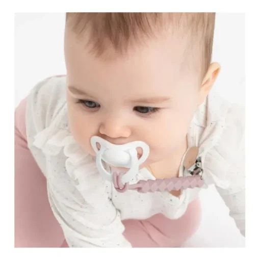 Infantino - All-In-One Pacigrip Silicone Holder 2Pk, Dusty Rose