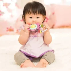 Infantino - chocalho de flor goma Spin &amp; Teethe