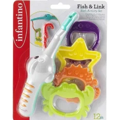 Infantino - Conjunto de atividades de banho Fish &amp; Link