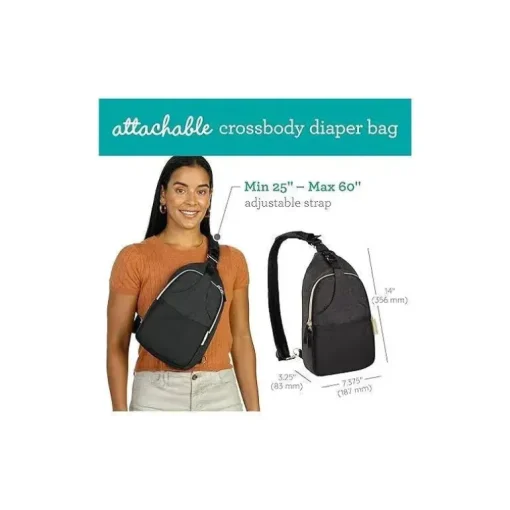 Infantino - Conjunto de bolsa para fraldas e porta-fraldas 4 em 1 Flip conversível