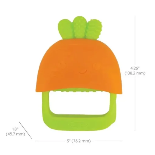 Infantino - Handy Dandy Teething Miitt, Carrot