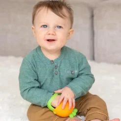 Infantino - Handy Dandy Teething Miitt, Carrot