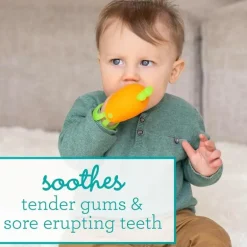 Infantino - Handy Dandy Teething Miitt, Carrot