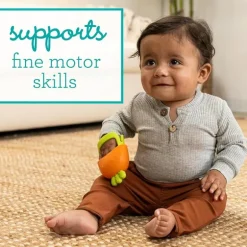 Infantino - Handy Dandy Teething Miitt, Carrot