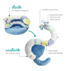 Infantino - 2-In-1 Tummy Time & Seated Support