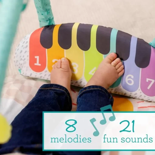 Infantino - Kick N Keys 7-In-1 Musical Piano Activity Gym