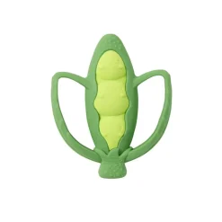 Infantino - Lil' Nibbles Textured Silicone Teether, Peas